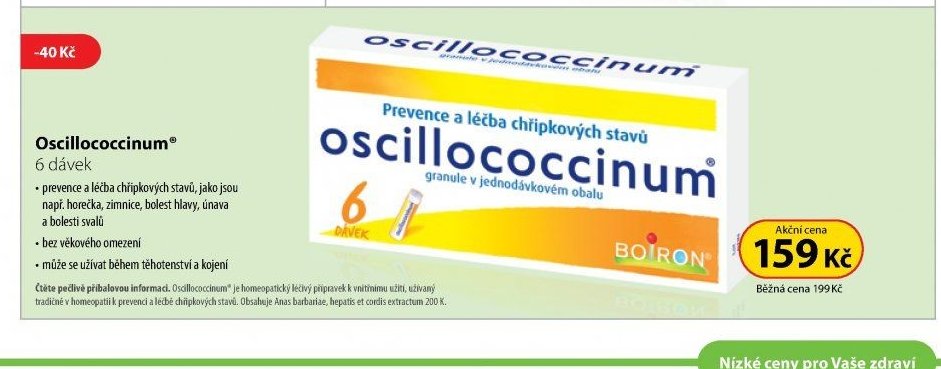 Oscillococcinum 6 dávek