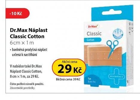 Dr.Max Náplast Classic Cotton 6 cm x 1 m