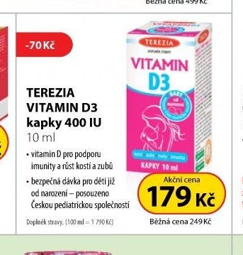 TEREZIA VITAMIN D3 kapky 400 IU 10 ml