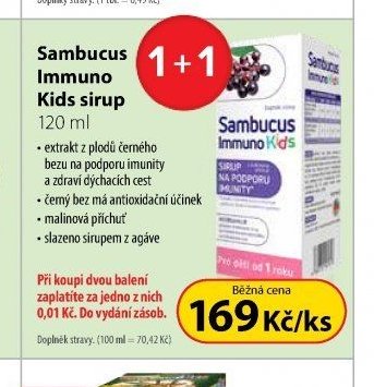 Sambucus Immuno Kids sirup 120 ml