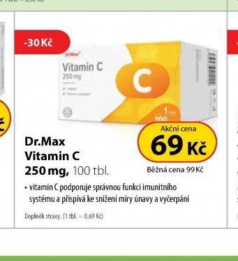 Dr.Max Vitamin C 250 mg, 100 tbl.