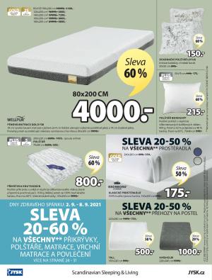 aktuální leták Jysk 2.9.2021-15.9.2021