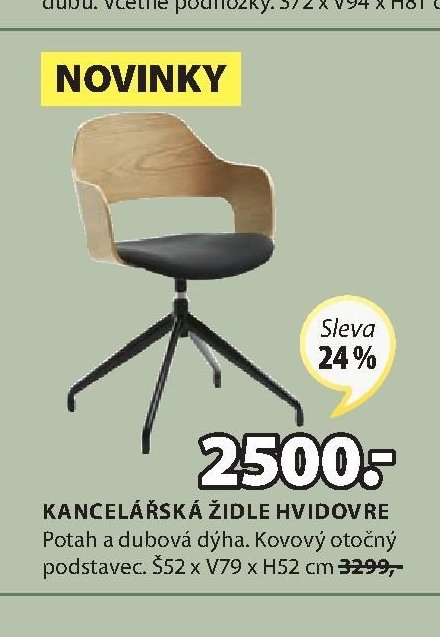 KANCELÁŘSKÁ ŽIDLE HVIDOVRE