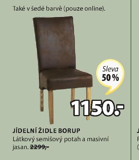 JÍDELNÍ ŽIDLE BORUP