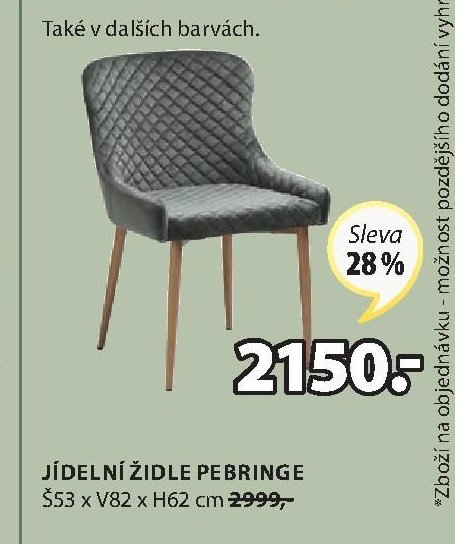 JÍDELNÍ ŽIDLE PEBRINGE