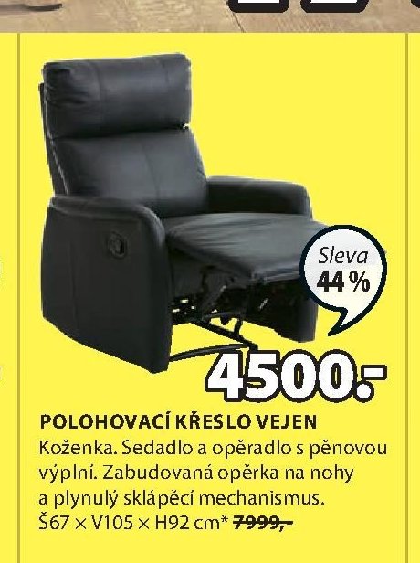 POLOHOVACÍ KŘESLO VEJEN