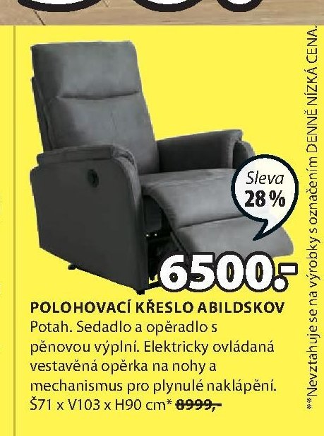 POLOHOVACÍ KŘESLO ABILDSKOV