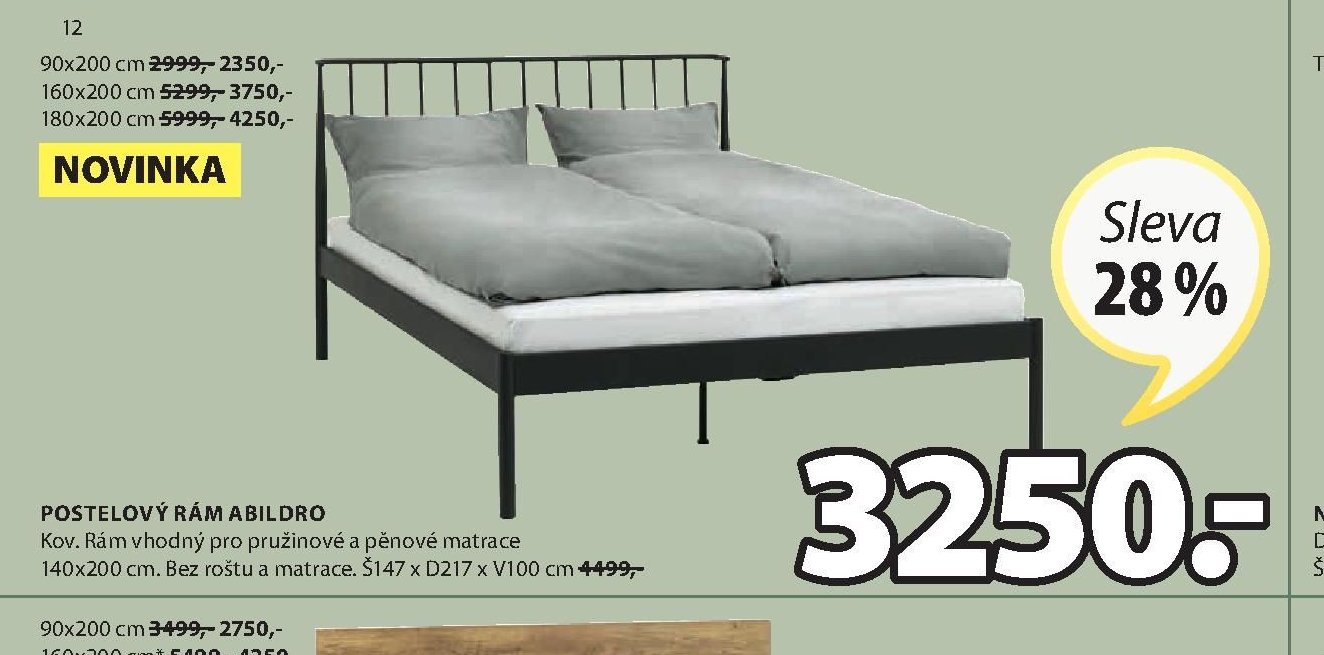 POSTELOVÝ RÁM ABILDRO