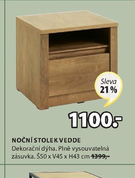 NOČNÍ STOLEK VEDDE