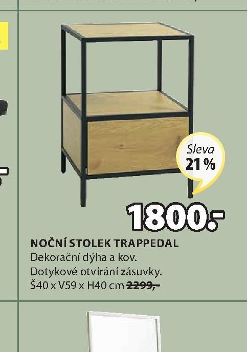 NOČNÍ STOLEK TRAPPEDAL