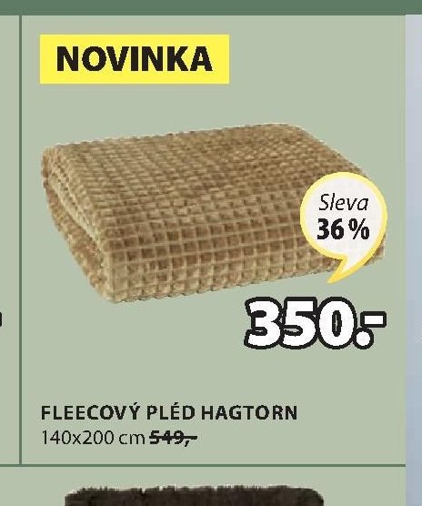FLEECOVÝ PLÉD HAGTORN 140x200 cm