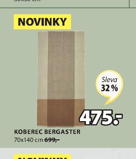 KOBEREC BERGASTER 70x140 cm