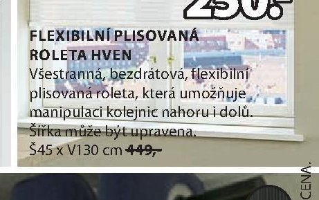 FLEXIBILNÍ PLISOVANÁ ROLETA HVEN