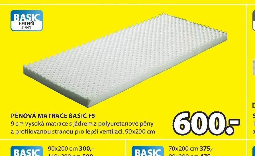 Pěnová matrace BASIC F5