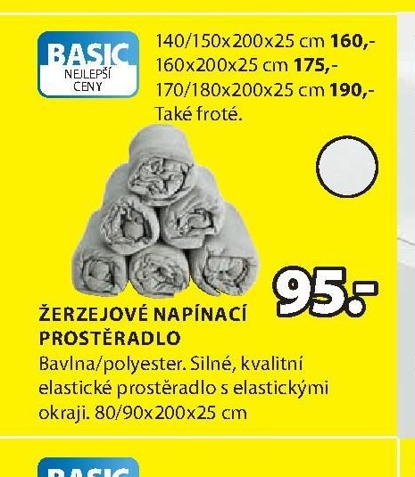 ŽERZEJOVÉ NAPÍNACÍ PROSTĚRADLO