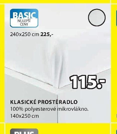 KLASICKÉ PROSTĚRADLO