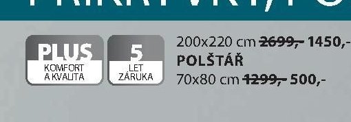 POLŠTÁŘ 70x80 cm