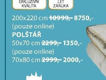 GOLD PŘIKRÝVKA A POLŠTÁŘ
