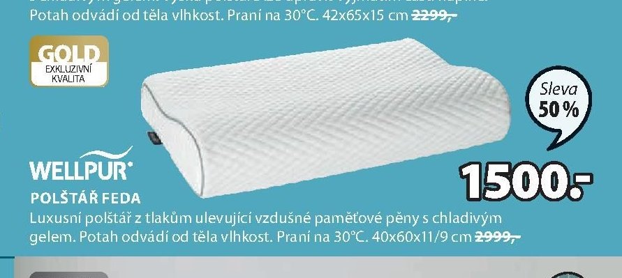 WELLPUR POLŠTÁŘ FEDA