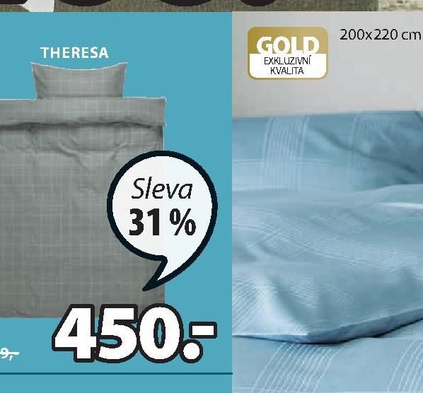 Flanelové povlečení Theresa