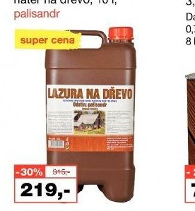 Lazura na dřevo ochranný akrylátový vodouředitelný nátěr na dřevo, 10 l