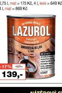 LAZUROL lak univerzální S1002