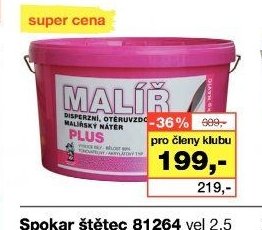 MALÍŘ Plus disperzní bílá malířská barva