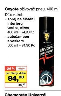 Coyote oživovač pneu, 400 ml