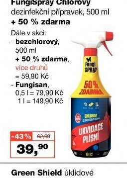 FungiSpray Chlorový dezinfekční přípravek, 500 ml