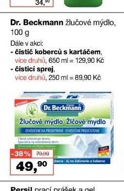 Dr. Beckmann žlučové mýdlo, 100 g