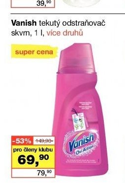 Vanish tekutý odstraňovač skvrn, 1 l