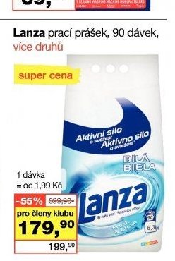 Lanza prací prášek, 90 dávek