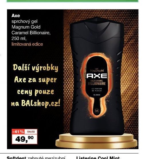 Axe sprchový gel Magnum Gold, 250 ml