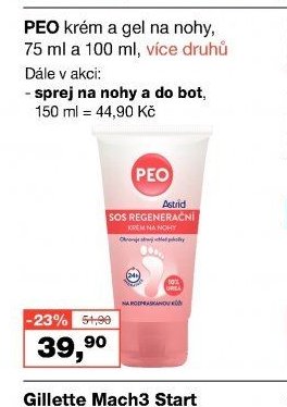 PEO krém a gel na nohy, 75 ml / 100 ml