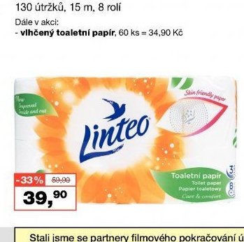 Linteo Care & Comfort toaletní papír