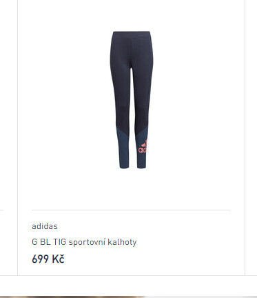 adidas G BL TIG sportovní kalhoty - Intersport aktualniletaky.eu