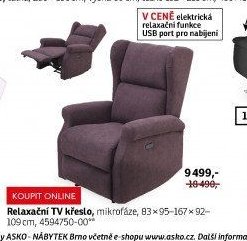 Relaxační TV křeslo