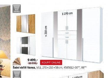 Šatní skříň Vanea