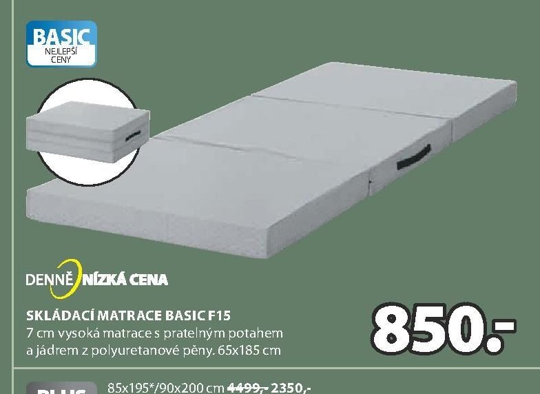 Skládací matrace BASIC F15