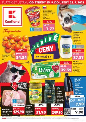 aktuální leták Kaufland 15.9.2021-21.9.2021