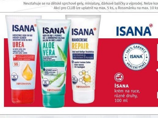 Isana krém na ruce