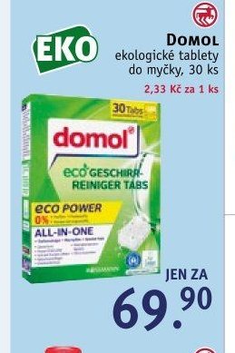 Domol ekologické tablety do myčky, 30 ks