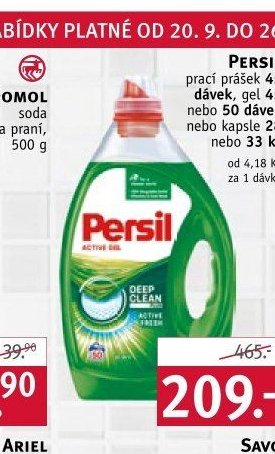PERSIL prací prášek 45 dávek, gel 45 nebo 50 dávek nebo kapsle 28 nebo 33 ks