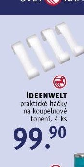 IDEENWELT praktické háčky na koupelnové topení, 4 ks