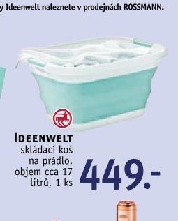 IDEENWELT skládací koš na prádlo, objem cca 17 litrů, 1 ks