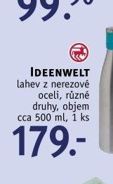 IDEENWELT lahev z nerezové oceli, různé druhy, objem cca 500 ml, 1 ks