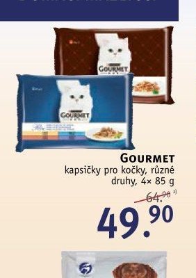 GOURMET kapsičky pro kočky, různé druhy, 4x 85 g