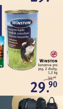 WINSTON konzerva pro psy, 2 druhy, 1,2 kg
