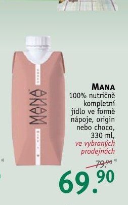 MANA 100% nutričně kompletní jídlo