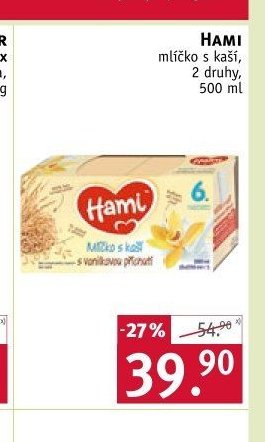 Hami mléko s kaší